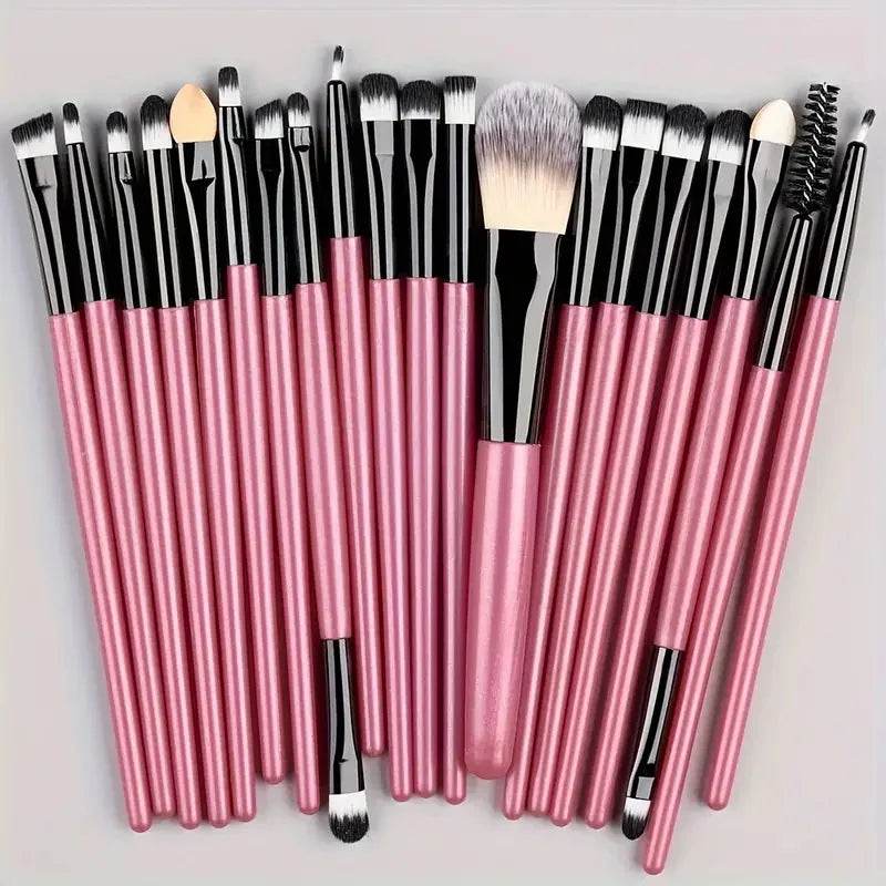20Pcs Makeup Brush Set Eyeliner Brush Blending Brush Makeup Brushes for Cheeks Eye Cosmetic Foundation Brush Make Up Brushes Set - TajarPro