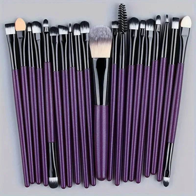 20Pcs Makeup Brush Set Eyeliner Brush Blending Brush Makeup Brushes for Cheeks Eye Cosmetic Foundation Brush Make Up Brushes Set - TajarPro