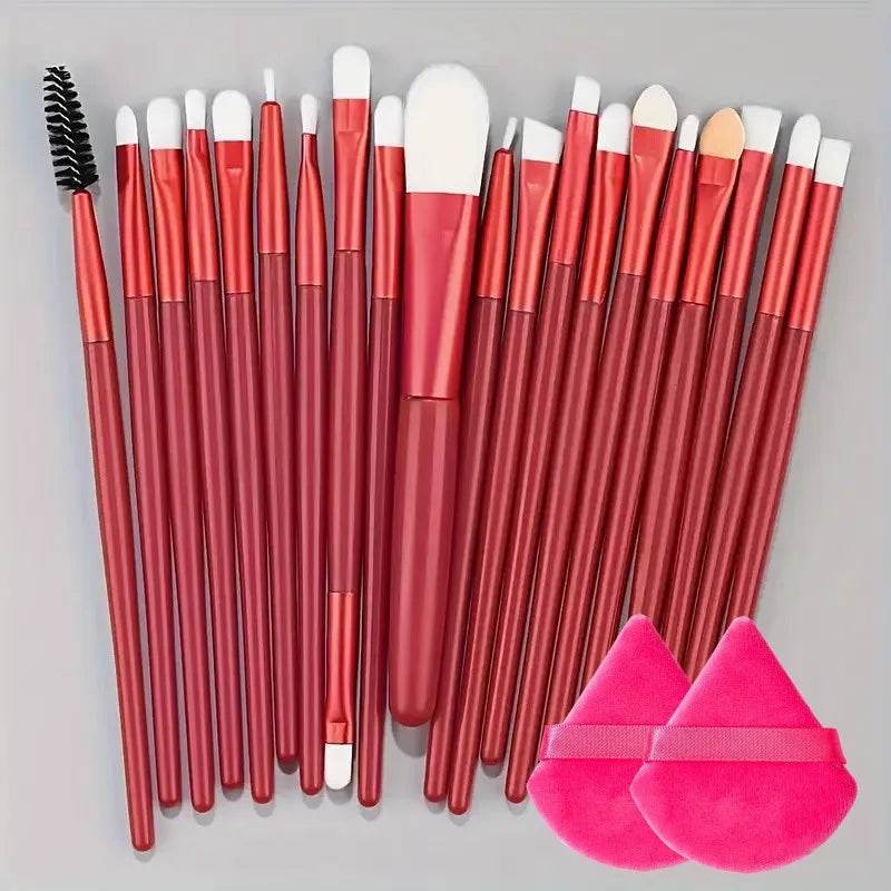 20Pcs Makeup Brush Set Eyeliner Brush Blending Brush Makeup Brushes for Cheeks Eye Cosmetic Foundation Brush Make Up Brushes Set - TajarPro