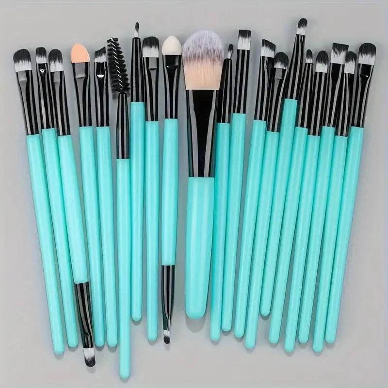 20Pcs Makeup Brush Set Eyeliner Brush Blending Brush Makeup Brushes for Cheeks Eye Cosmetic Foundation Brush Make Up Brushes Set - TajarPro