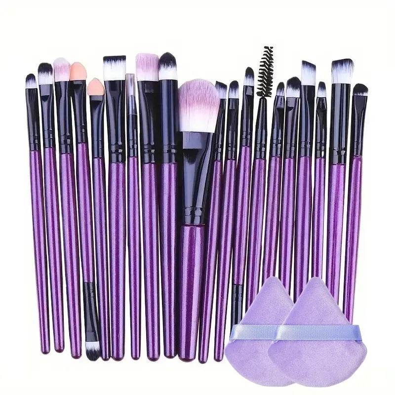 20Pcs Makeup Brush Set Eyeliner Brush Blending Brush Makeup Brushes for Cheeks Eye Cosmetic Foundation Brush Make Up Brushes Set - TajarPro