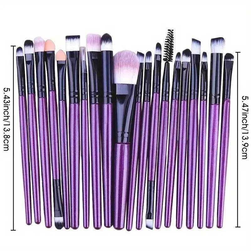 20Pcs Makeup Brush Set Eyeliner Brush Blending Brush Makeup Brushes for Cheeks Eye Cosmetic Foundation Brush Make Up Brushes Set - TajarPro