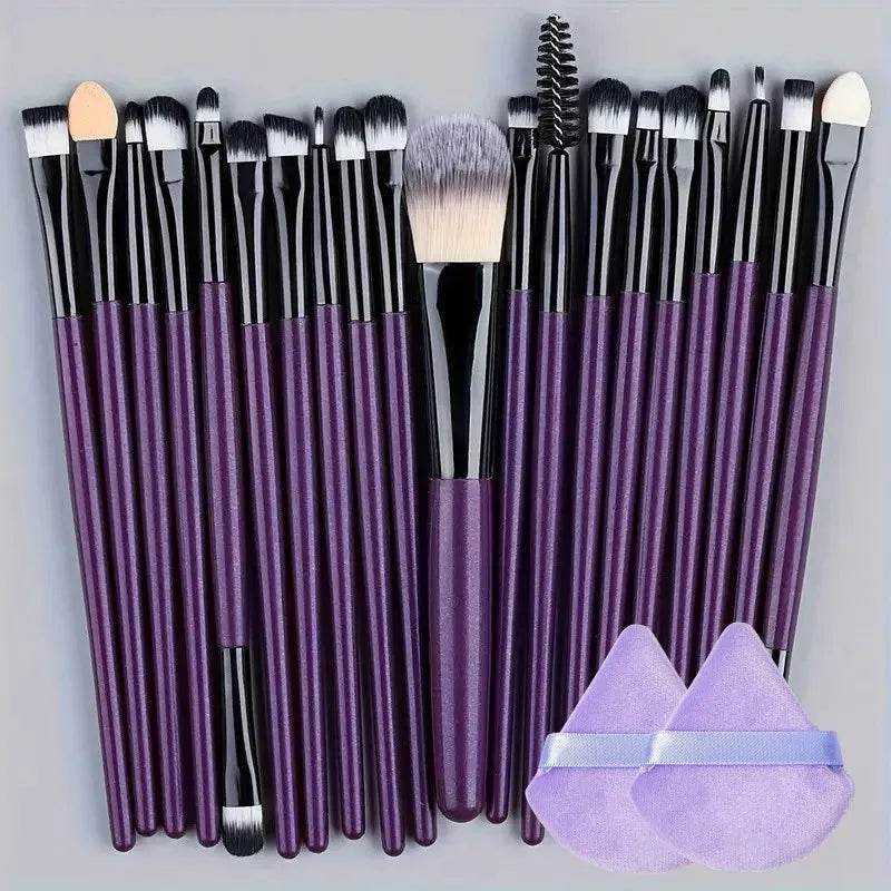 20Pcs Makeup Brush Set Eyeliner Brush Blending Brush Makeup Brushes for Cheeks Eye Cosmetic Foundation Brush Make Up Brushes Set - TajarPro
