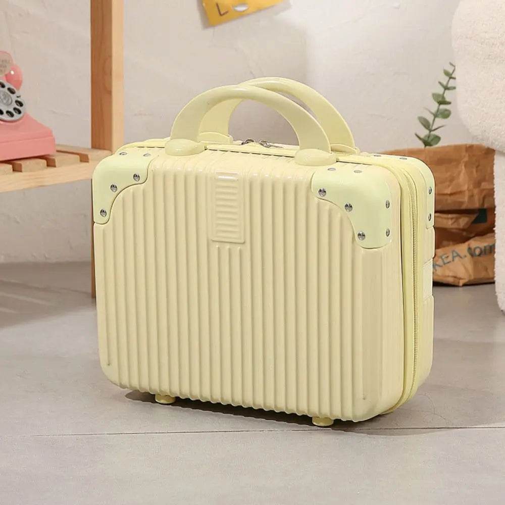 14 inch Mini Travel Suitcase Cosmetic Box Hand Luggage Organizer Makeup Case Small Password Box Boarding Case - TajarPro