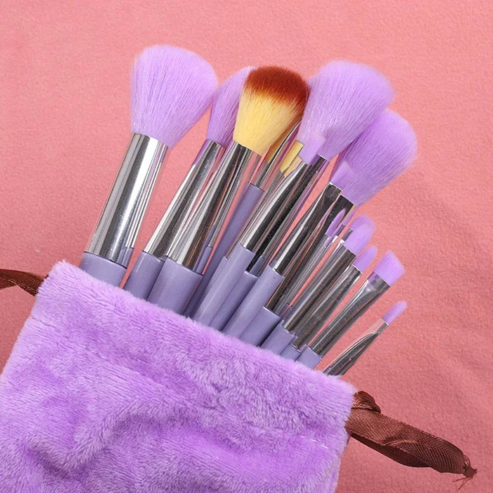 13Pcs Makeup Brush Set Make Up Concealer Brush Blush Powder Brush Eye Shadow Highlighter Foundation Brush Cosmetic Beauty Tools - TajarPro