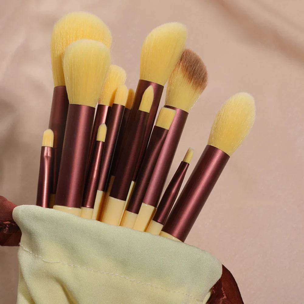 13Pcs Makeup Brush Set Make Up Concealer Brush Blush Powder Brush Eye Shadow Highlighter Foundation Brush Cosmetic Beauty Tools - TajarPro