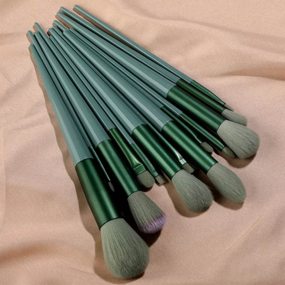 13Pcs Makeup Brush Set Make Up Concealer Brush Blush Powder Brush Eye Shadow Highlighter Foundation Brush Cosmetic Beauty Tools - TajarPro