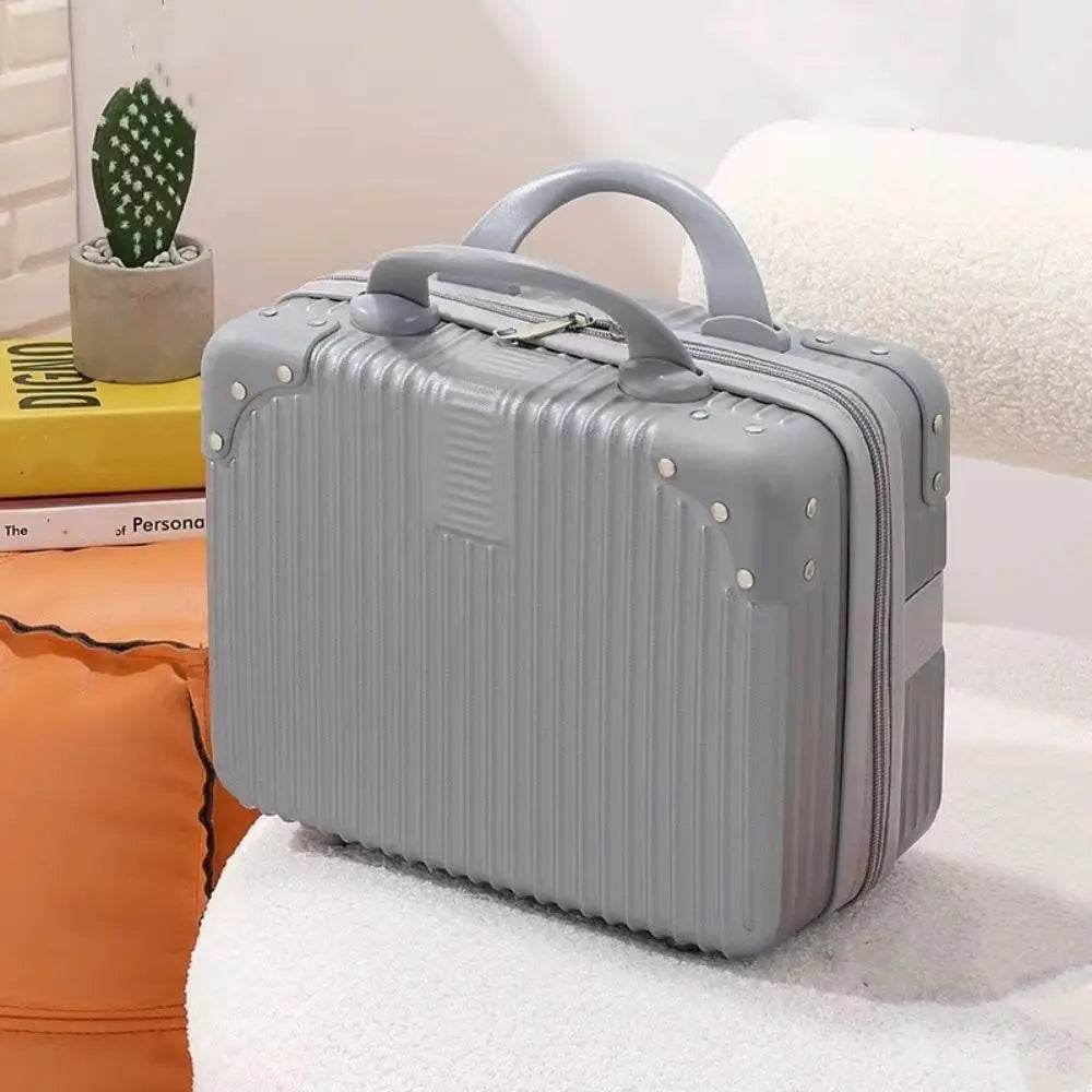 14 inch Mini Travel Suitcase Cosmetic Box Hand Luggage Organizer Makeup Case Small Password Box Boarding Case - TajarPro