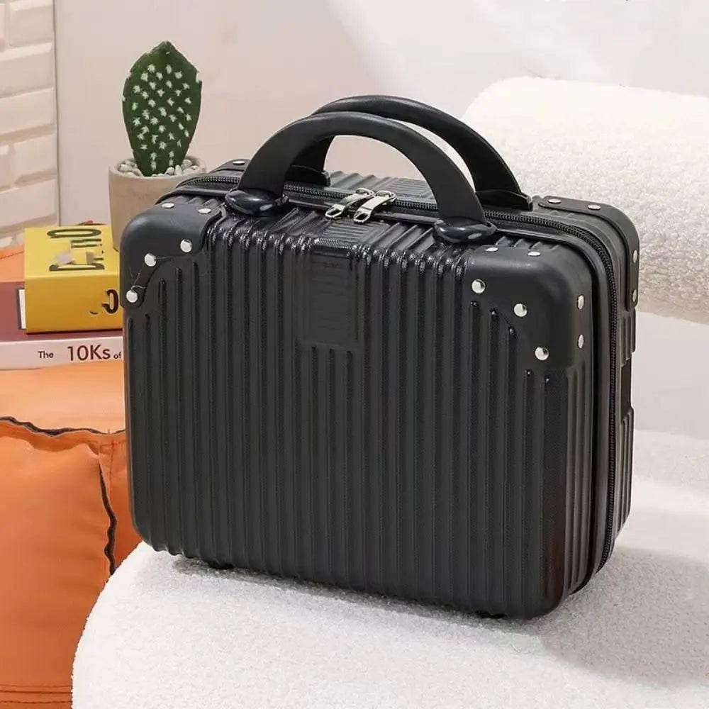 14 inch Mini Travel Suitcase Cosmetic Box Hand Luggage Organizer Makeup Case Small Password Box Boarding Case - TajarPro