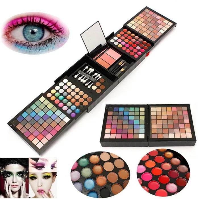 177 Color Makeup Set Including Eyeshadow Palette Blush lip Gloss Concealer,All-in-one Women's Makeup et,Complete Set with Mirror - TajarPro