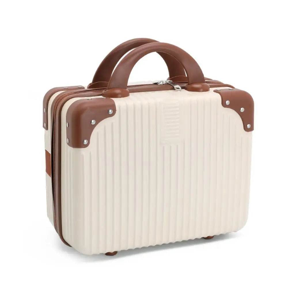 14 inch Mini Travel Suitcase Cosmetic Box Hand Luggage Organizer Makeup Case Small Password Box Boarding Case - TajarPro