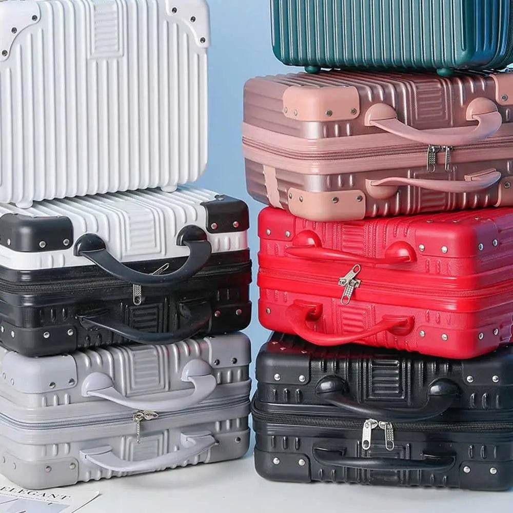 14 inch Mini Travel Suitcase Cosmetic Box Hand Luggage Organizer Makeup Case Small Password Box Boarding Case - TajarPro