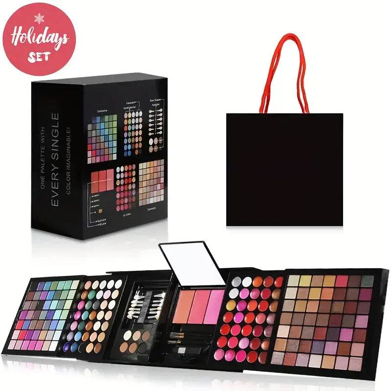 177 Color Makeup Set Including Eyeshadow Palette Blush lip Gloss Concealer,All-in-one Women's Makeup et,Complete Set with Mirror - TajarPro