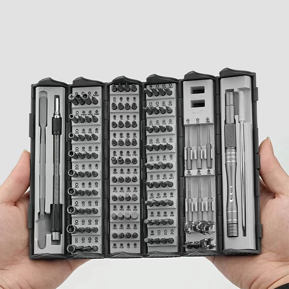 128 in 1 Precision Screwdriver Set Magnetic Phillips Torx Screw Driver Bits Portable Professional Electronic Repair Tool Set - TajarPro