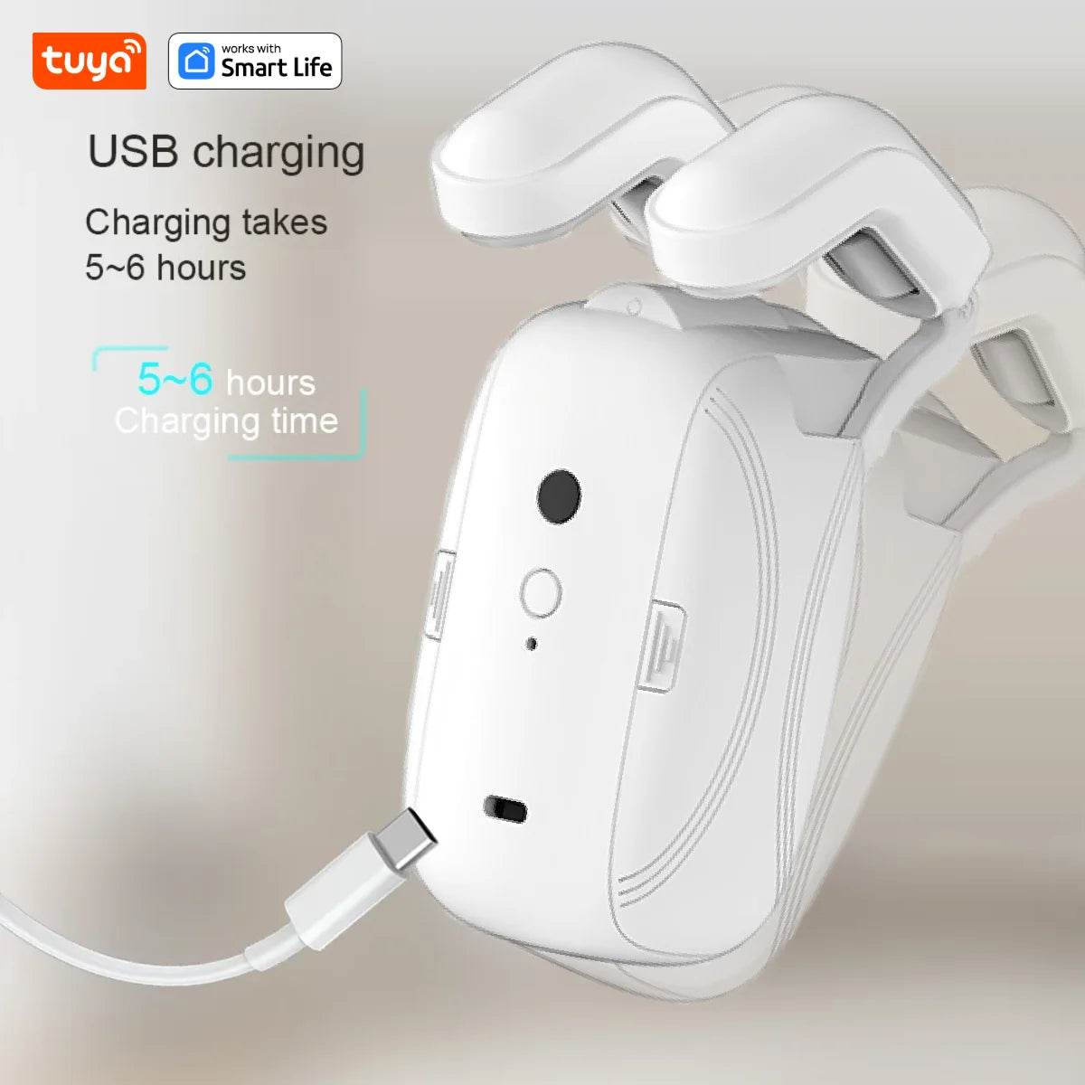 1PCS Tuya Smart Curtain Robot, Roman Rod Track, APP Control,Single/Double (Works With Tuya Gateway For Remote Control) - TajarPro