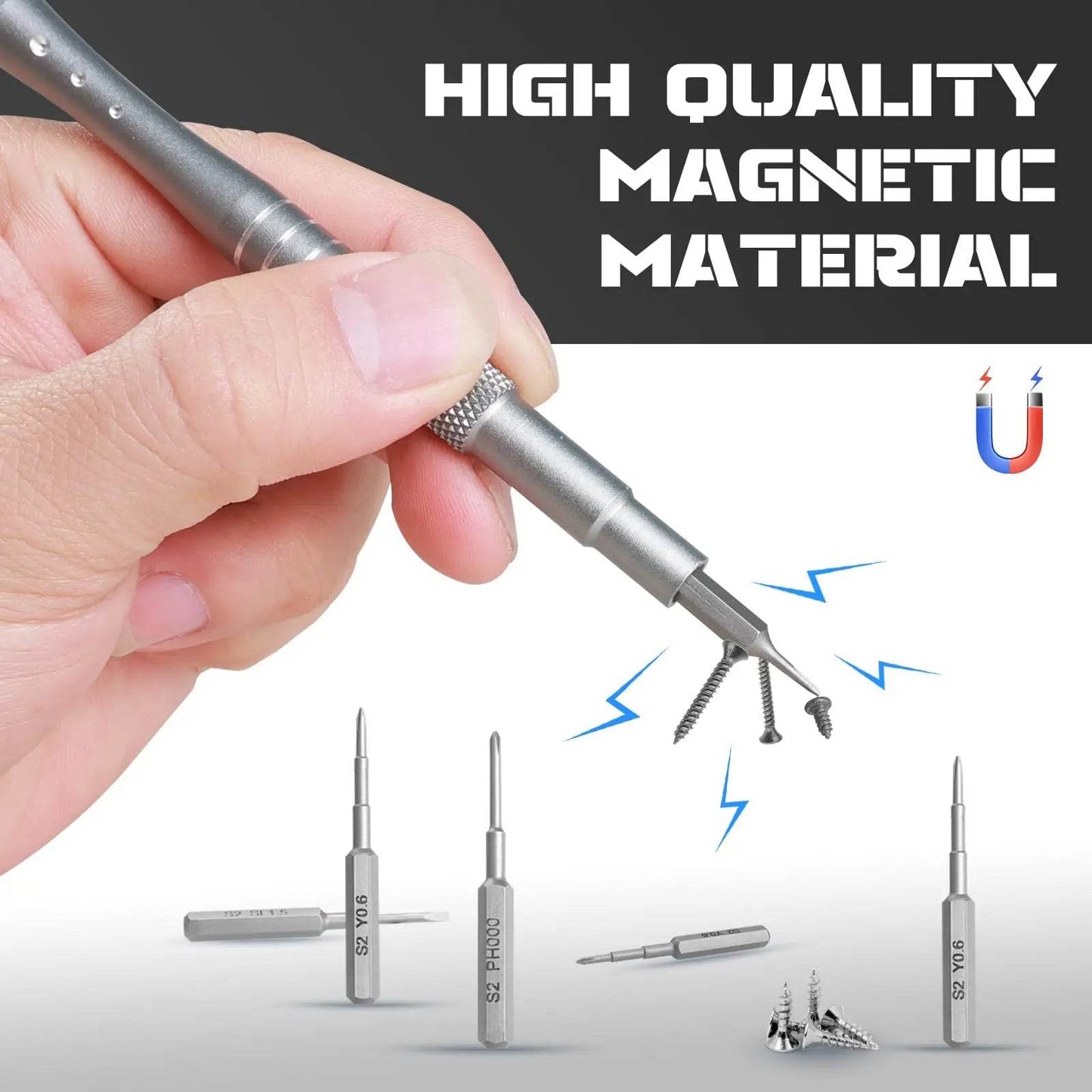 128 in 1 Precision Screwdriver Set Magnetic Phillips Torx Screw Driver Bits Portable Professional Electronic Repair Tool Set - TajarPro