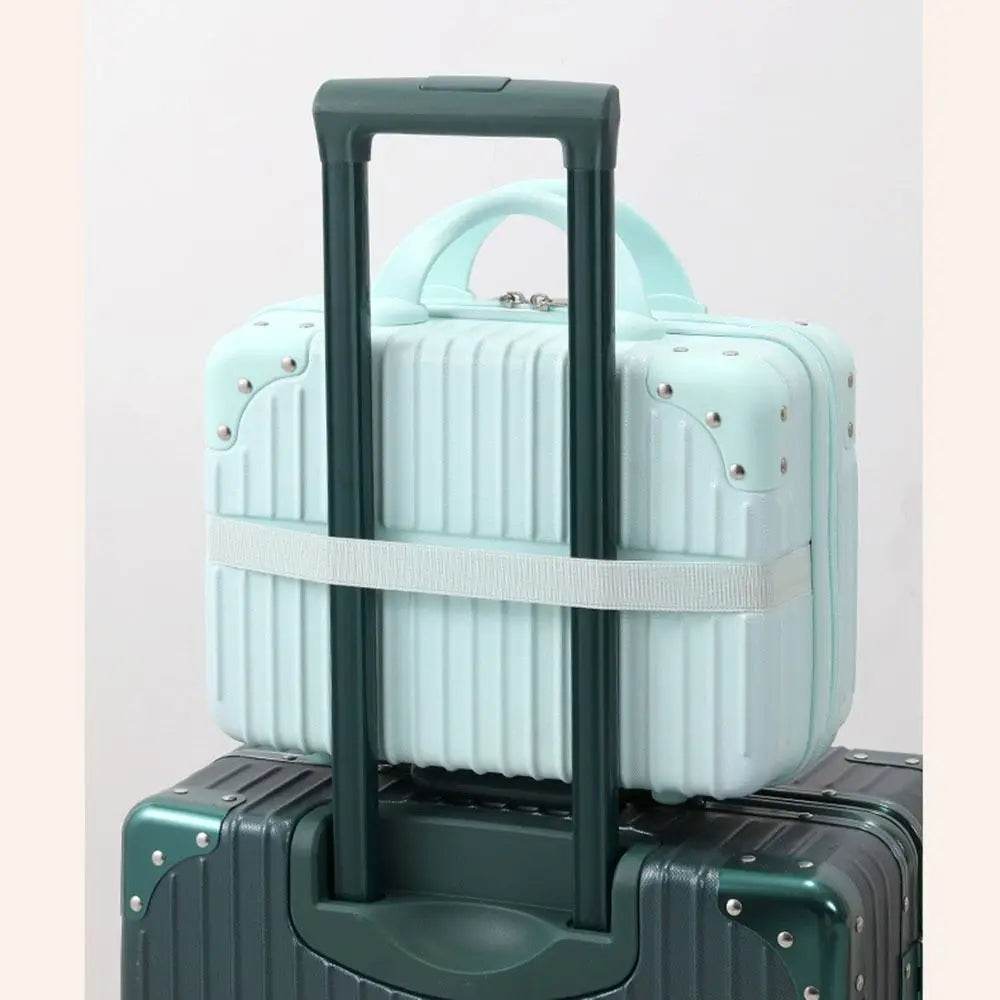 14 inch Mini Travel Suitcase Cosmetic Box Hand Luggage Organizer Makeup Case Small Password Box Boarding Case - TajarPro