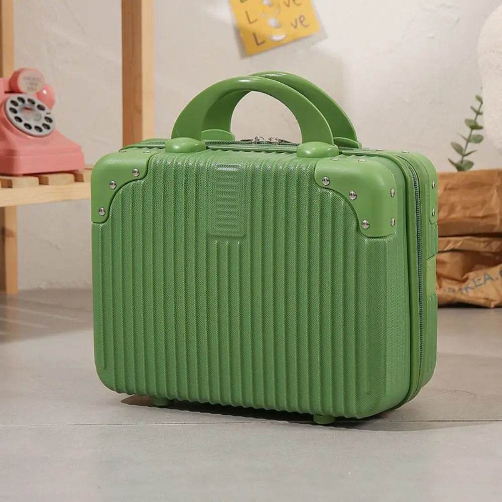 14 inch Mini Travel Suitcase Cosmetic Box Hand Luggage Organizer Makeup Case Small Password Box Boarding Case - TajarPro