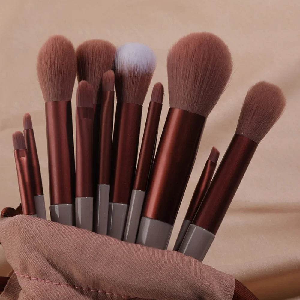 13Pcs Makeup Brush Set Make Up Concealer Brush Blush Powder Brush Eye Shadow Highlighter Foundation Brush Cosmetic Beauty Tools - TajarPro
