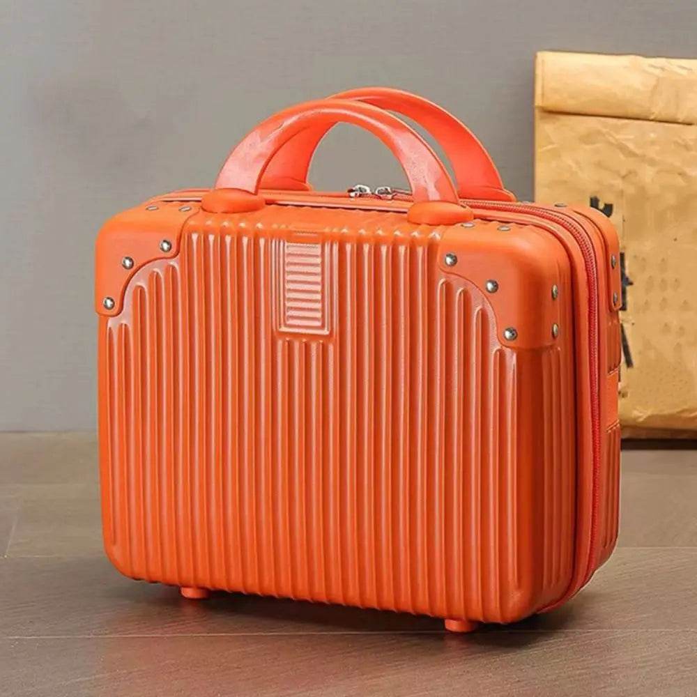 14 inch Mini Travel Suitcase Cosmetic Box Hand Luggage Organizer Makeup Case Small Password Box Boarding Case - TajarPro