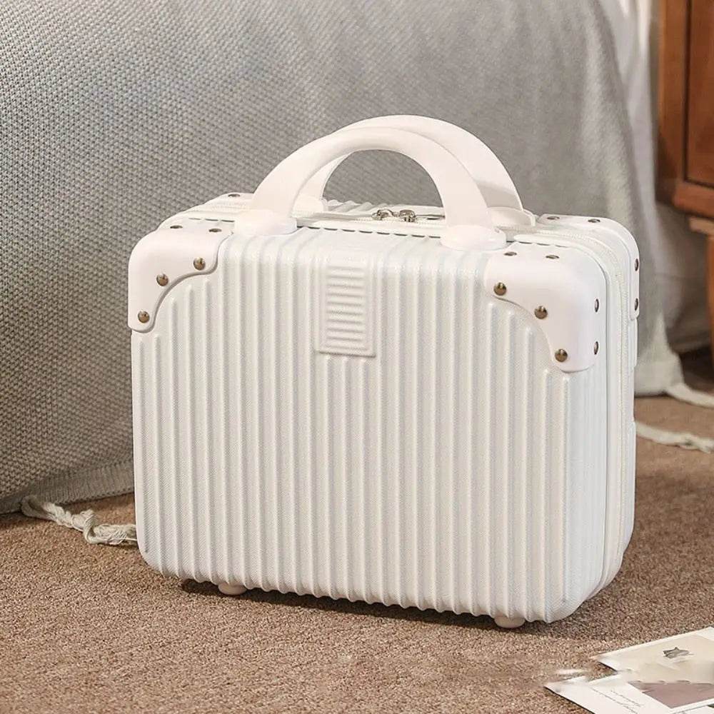 14 inch Mini Travel Suitcase Cosmetic Box Hand Luggage Organizer Makeup Case Small Password Box Boarding Case - TajarPro