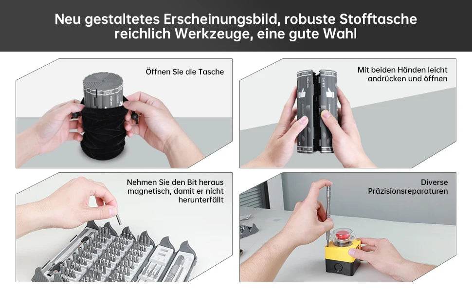 128 in 1 Precision Screwdriver Set Magnetic Phillips Torx Screw Driver Bits Portable Professional Electronic Repair Tool Set - TajarPro