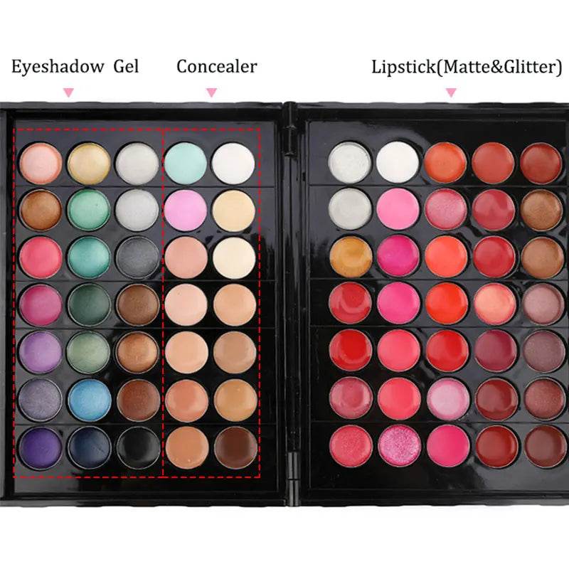 177 Color Makeup Set Including Eyeshadow Palette Blush lip Gloss Concealer,All-in-one Women's Makeup et,Complete Set with Mirror - TajarPro