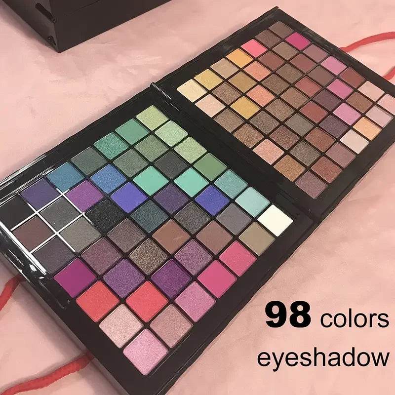 177 Color Makeup Set Including Eyeshadow Palette Blush lip Gloss Concealer,All-in-one Women's Makeup et,Complete Set with Mirror - TajarPro