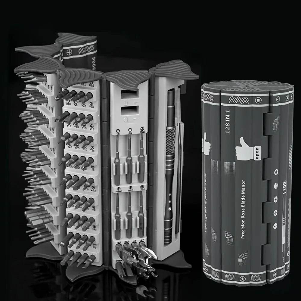 128 in 1 Precision Screwdriver Set Magnetic Phillips Torx Screw Driver Bits Portable Professional Electronic Repair Tool Set - TajarPro