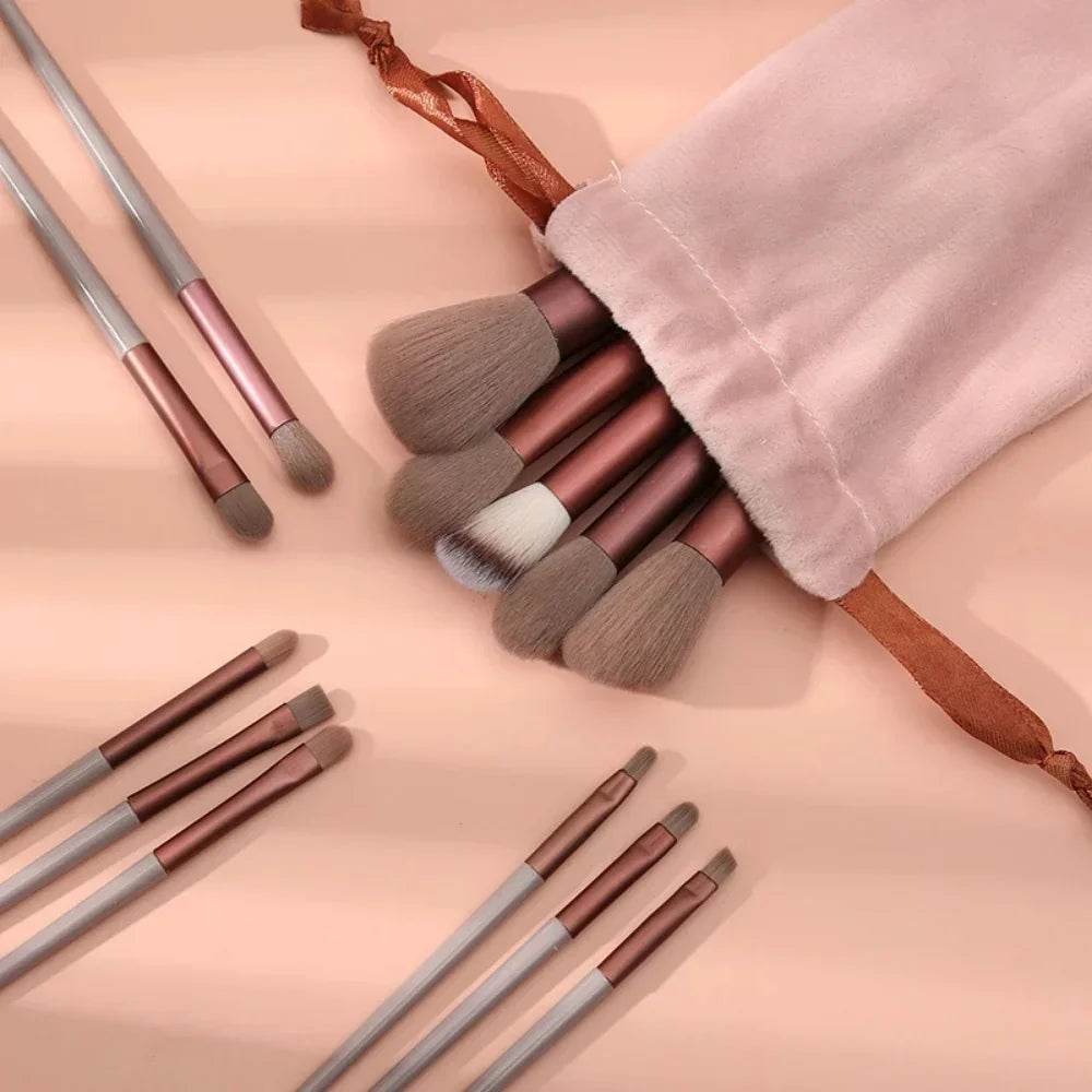 13Pcs Makeup Brush Set Make Up Concealer Brush Blush Powder Brush Eye Shadow Highlighter Foundation Brush Cosmetic Beauty Tools - TajarPro