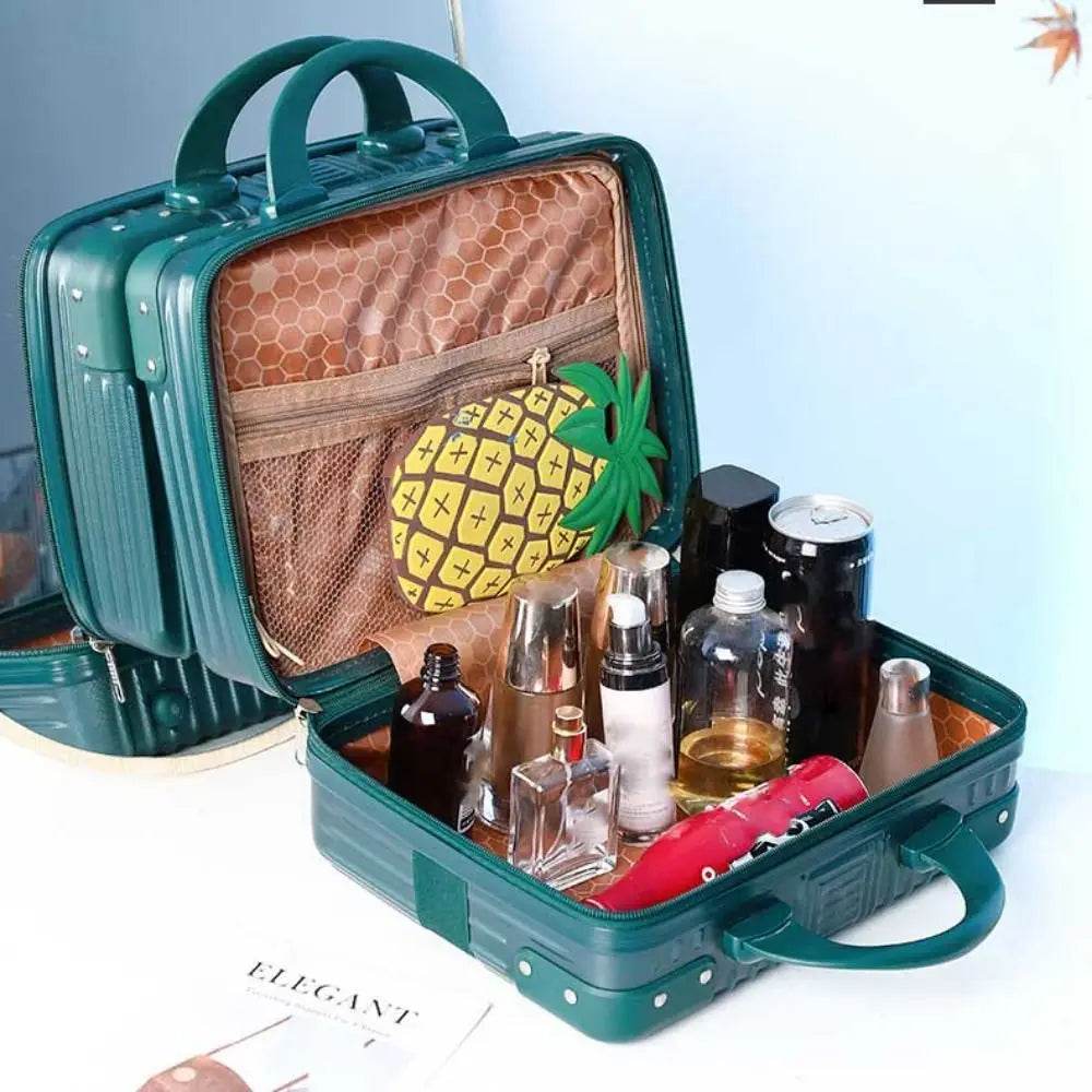 14 inch Mini Travel Suitcase Cosmetic Box Hand Luggage Organizer Makeup Case Small Password Box Boarding Case - TajarPro