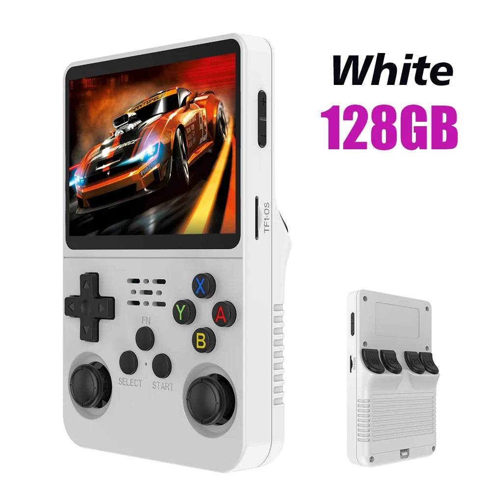 128G R36S Retro Handheld Video Game Console Linux System 3.5 Inch IPS Screen R35s Pro Portable Pocket Video Player 64GB Games - TajarPro