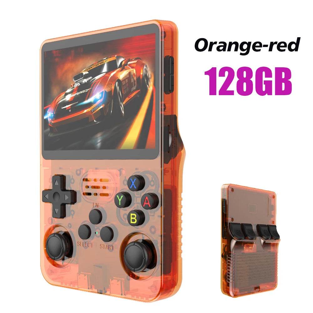 128G R36S Retro Handheld Video Game Console Linux System 3.5 Inch IPS Screen R35s Pro Portable Pocket Video Player 64GB Games - TajarPro