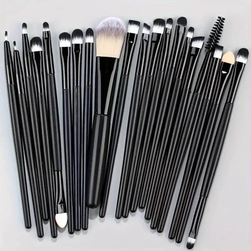 20Pcs Makeup Brush Set Eyeliner Brush Blending Brush Makeup Brushes for Cheeks Eye Cosmetic Foundation Brush Make Up Brushes Set - TajarPro