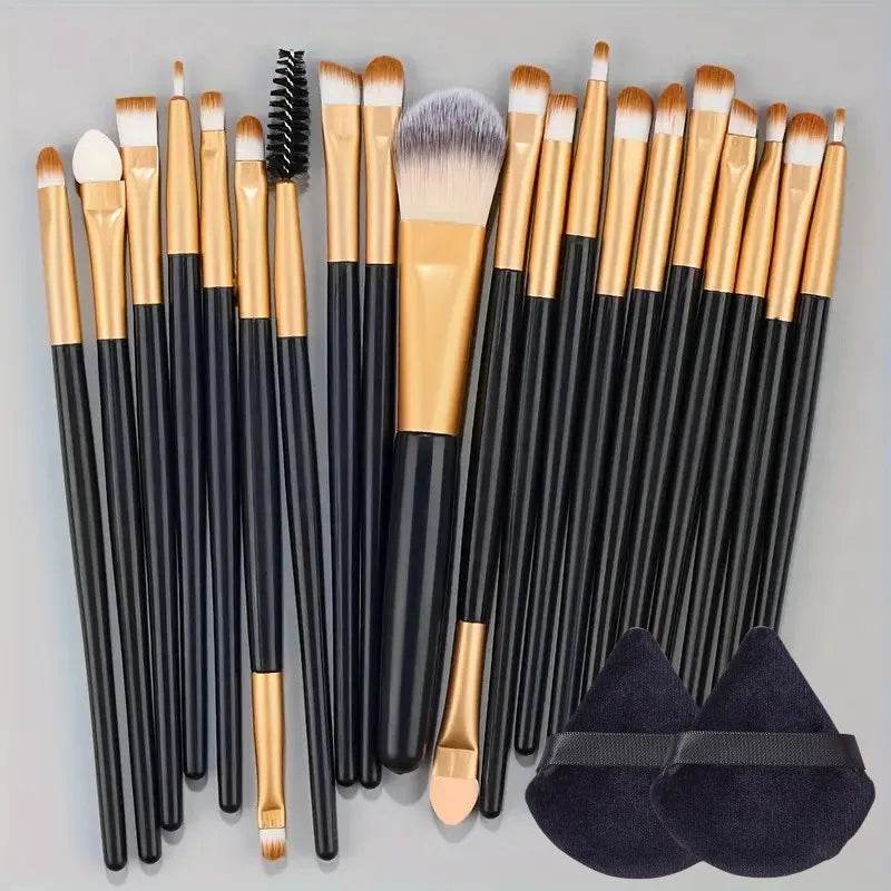 20Pcs Makeup Brush Set Eyeliner Brush Blending Brush Makeup Brushes for Cheeks Eye Cosmetic Foundation Brush Make Up Brushes Set - TajarPro