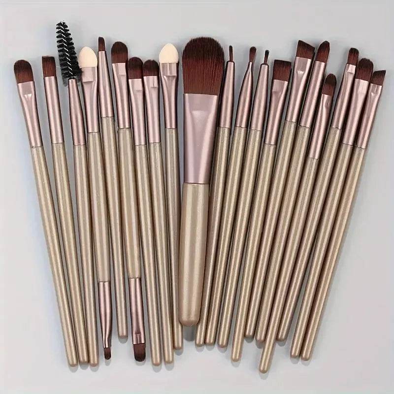 20Pcs Makeup Brush Set Eyeliner Brush Blending Brush Makeup Brushes for Cheeks Eye Cosmetic Foundation Brush Make Up Brushes Set - TajarPro