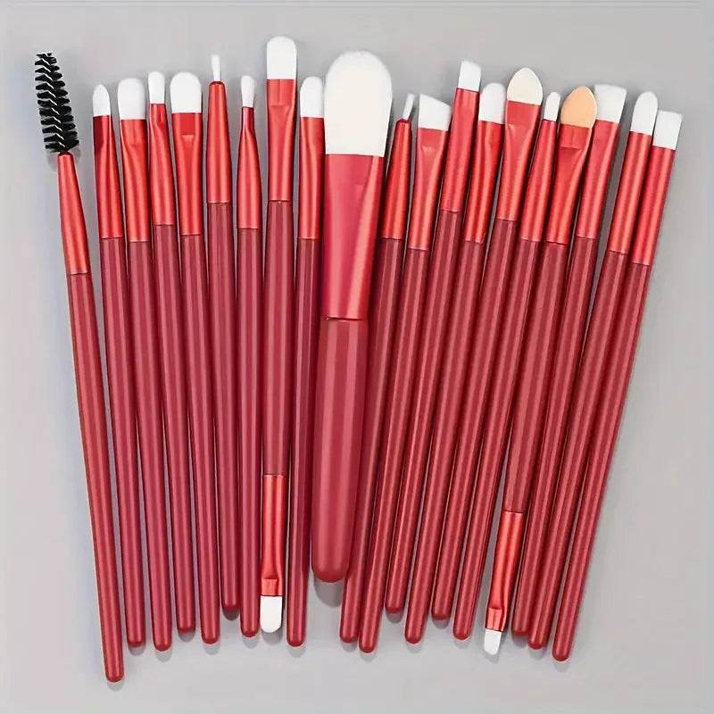 20Pcs Makeup Brush Set Eyeliner Brush Blending Brush Makeup Brushes for Cheeks Eye Cosmetic Foundation Brush Make Up Brushes Set - TajarPro