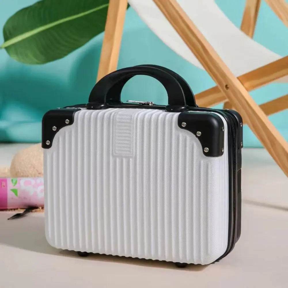 14 inch Mini Travel Suitcase Cosmetic Box Hand Luggage Organizer Makeup Case Small Password Box Boarding Case - TajarPro