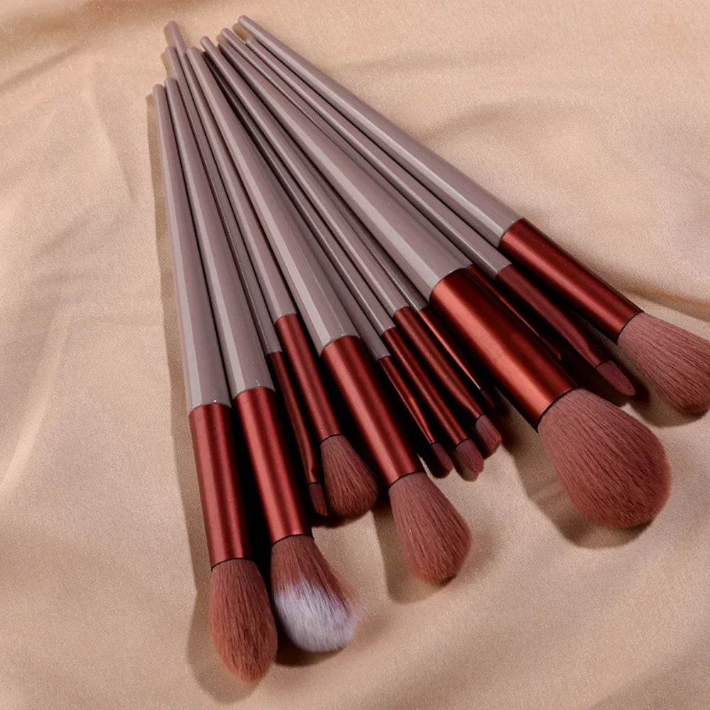 13Pcs Makeup Brush Set Make Up Concealer Brush Blush Powder Brush Eye Shadow Highlighter Foundation Brush Cosmetic Beauty Tools - TajarPro