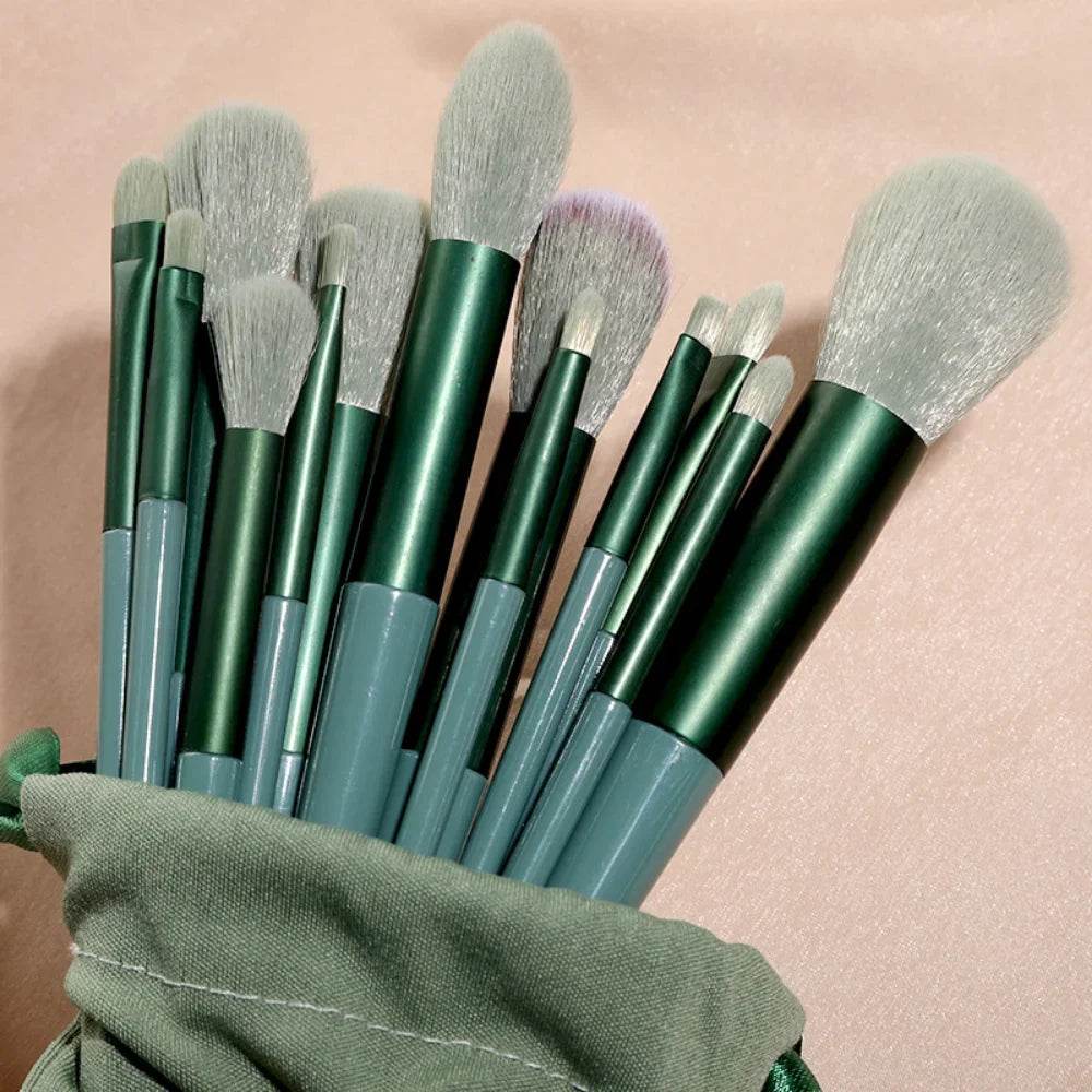 13Pcs Makeup Brush Set Make Up Concealer Brush Blush Powder Brush Eye Shadow Highlighter Foundation Brush Cosmetic Beauty Tools - TajarPro
