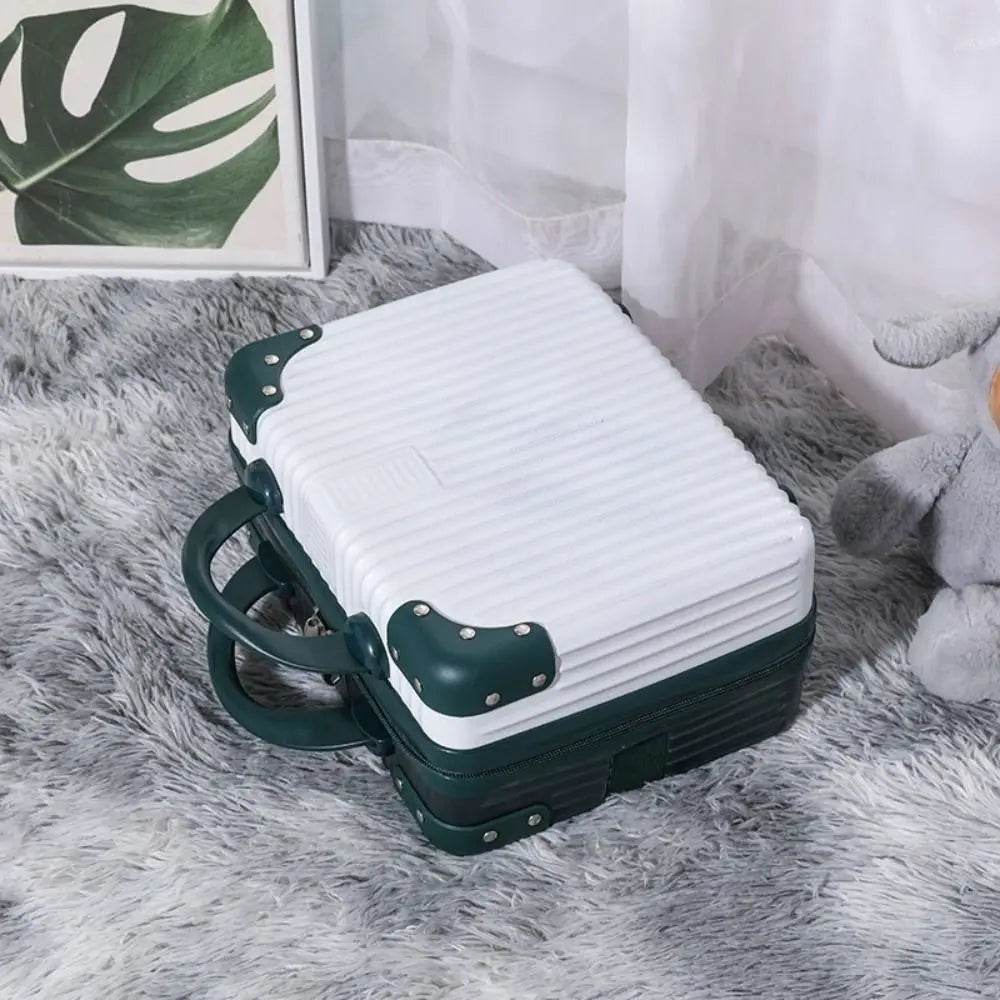 14 inch Mini Travel Suitcase Cosmetic Box Hand Luggage Organizer Makeup Case Small Password Box Boarding Case - TajarPro